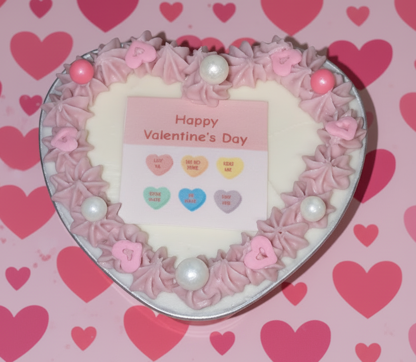 Valentine's Mini Heart Cake Box 12ct