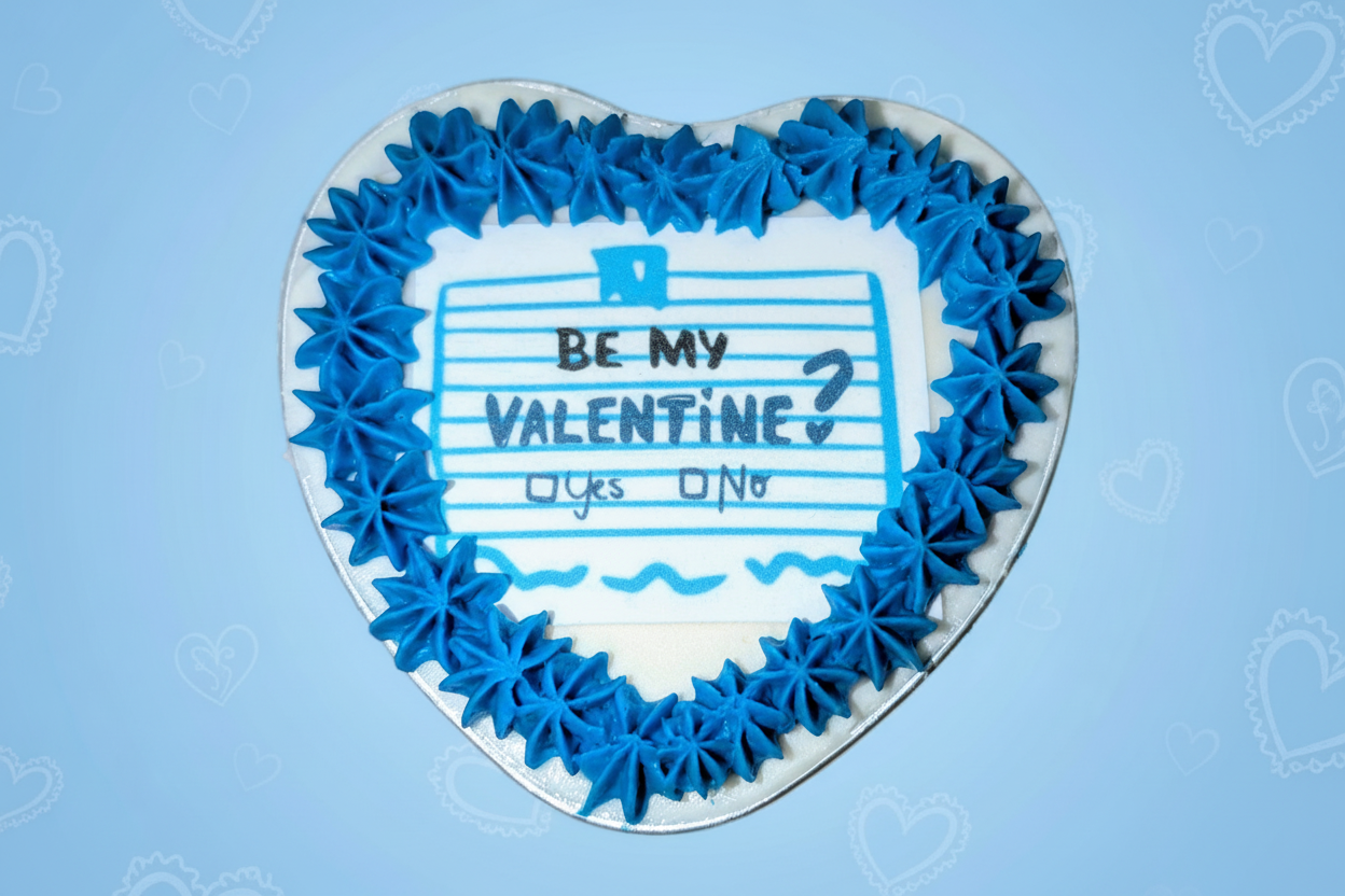 Valentine's Mini Heart Cake Box 12ct